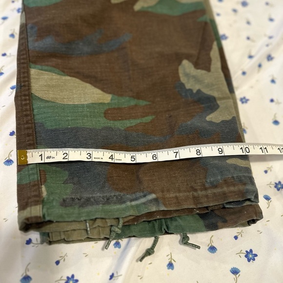 Vintage 80's Era USGI Woodland BDU Camouflage Combat Pants Trouser Wide Leg - Picture 6 of 16